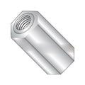 Newport Fasteners Hex Standoff, #8-32 Thrd Sz, Stainless Steel Plain, 3/8" Hex W, 100 PK 431107